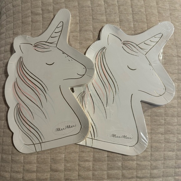 NEW Meri Meri Magical Unicorn Paper Plates Party Celebrate - Picture 4 of 5